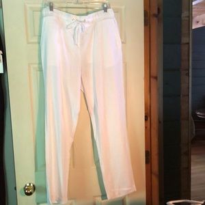 Charlie Paige White Linen Pant